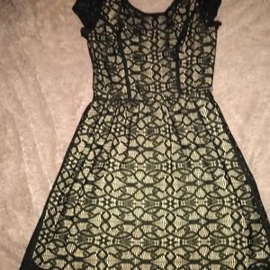 Speechless black lace overlay